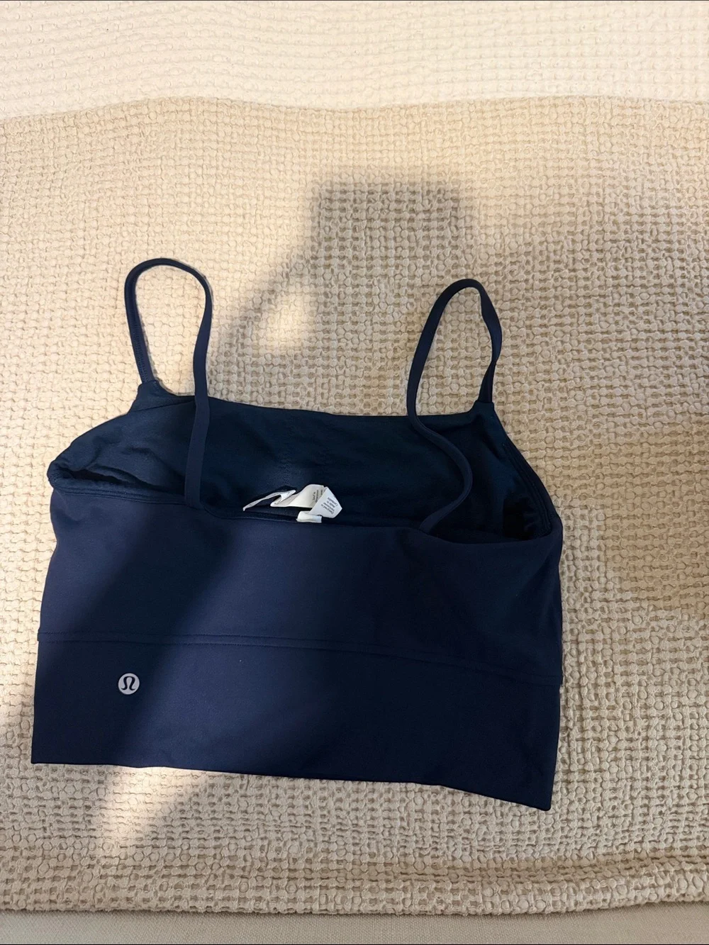 lululemon athletica Navy Stretch Bralette with Thin Straps